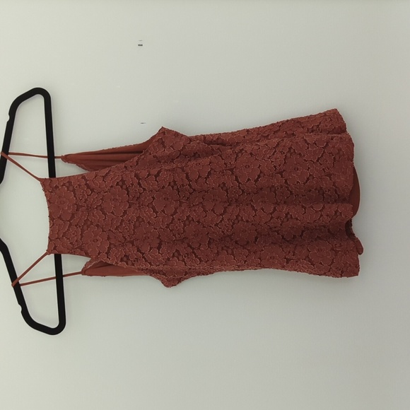 Eri + Ali Anthropologie Orange Lace Tank Small - Picture 6 of 6